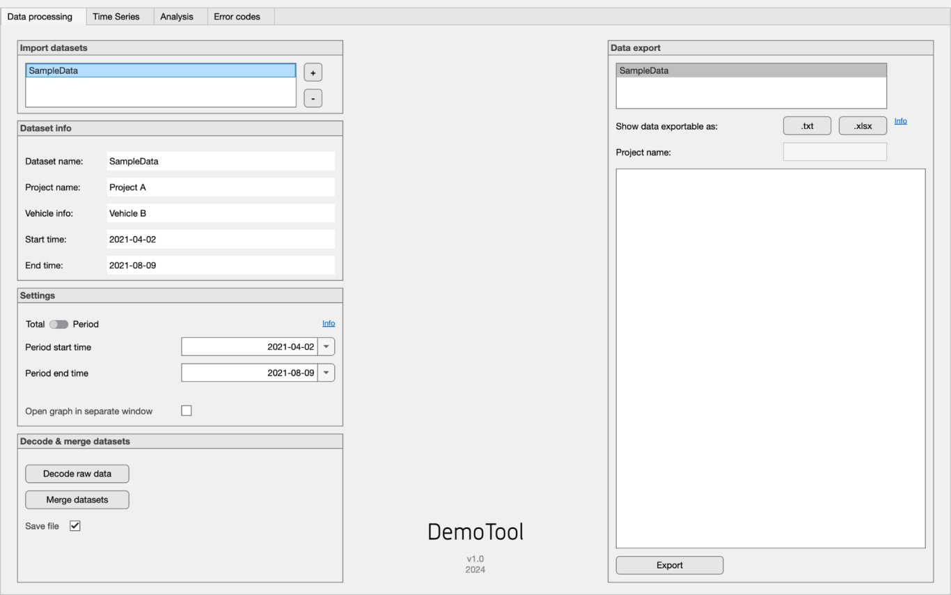 MATLAB Tool zur Auswertung von Feldtestdaten und CAN-Bus Daten.